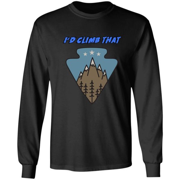 rock climbing id climb that long sleeve