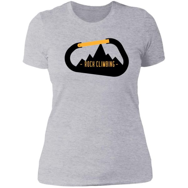 rock climbing lady t-shirt