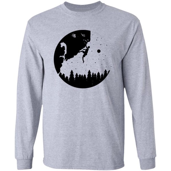 rock climbing man long sleeve