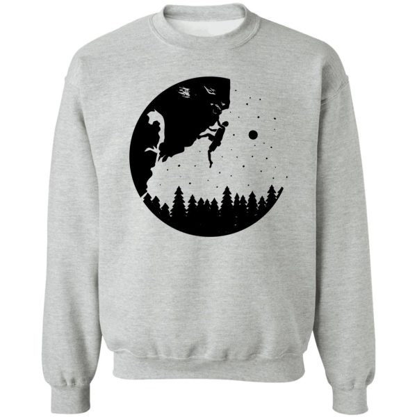 rock climbing man sweatshirt