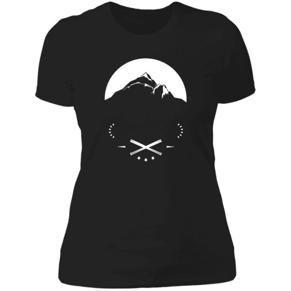 rock climbing print - climbers lady t-shirt