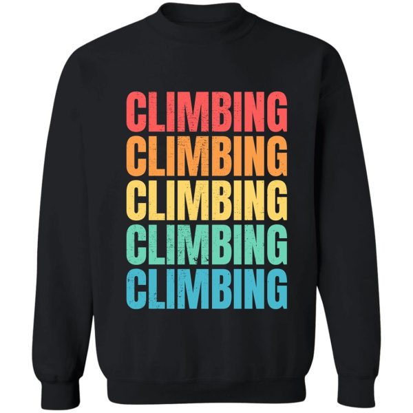 rock climbing sweatshirt