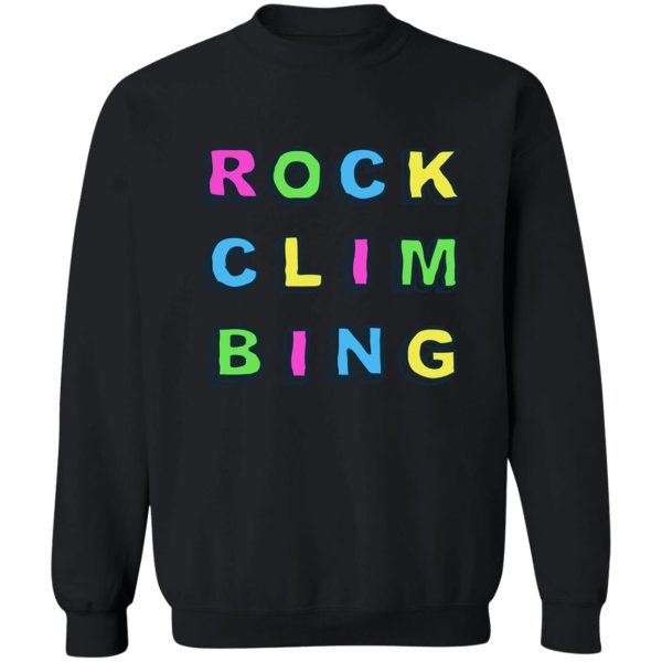 rock climbing sweatshirt