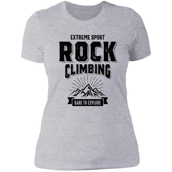 rock climbing t-shirt mountain climber gifts lady t-shirt