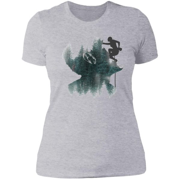 rock climbing t-shirt mountain climbers shirt vintage design mountain climbing lovers t-shirt adventure shirt gift for those you love lady t-shirt