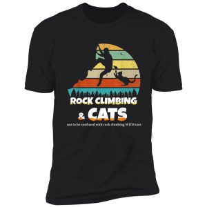 rock climbing with cats shirt