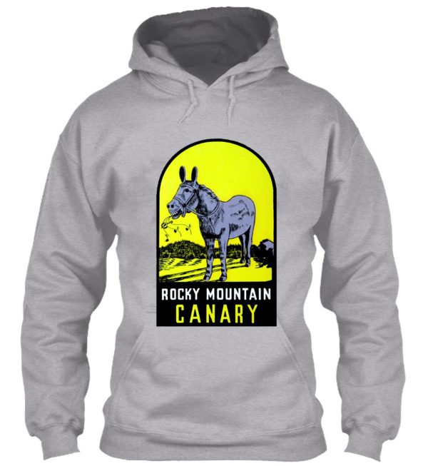 rocky mountain canary vintage travel decal hoodie