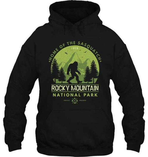 rocky mountain national park home of the sasquatch hoodie
