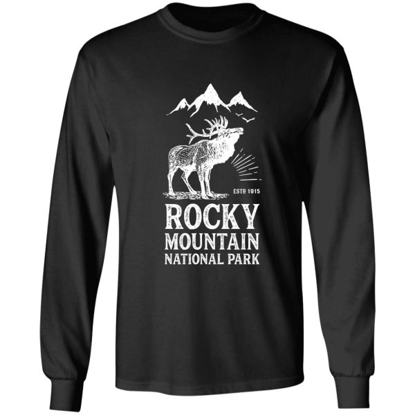 rocky mountain national park shirt colorado vintage elk t shirt long sleeve