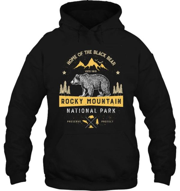 rocky mountain national park vintage colorado bear t shirt hoodie