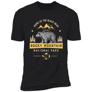 rocky mountain national park vintage colorado bear t shirt shirt