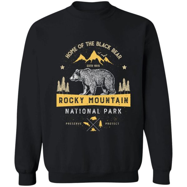 rocky mountain national park vintage colorado bear t shirt sweatshirt