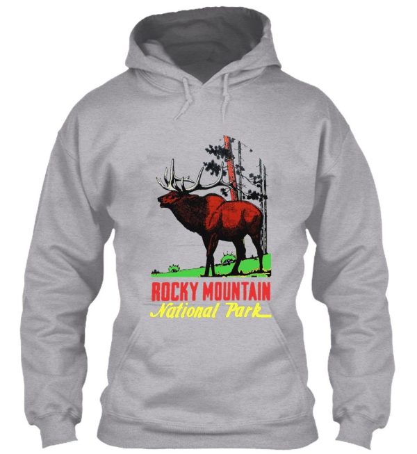 rocky mountain national park vintage travel decal hoodie