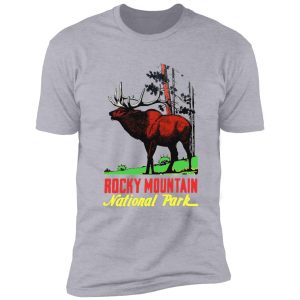 rocky mountain national park vintage travel decal shirt