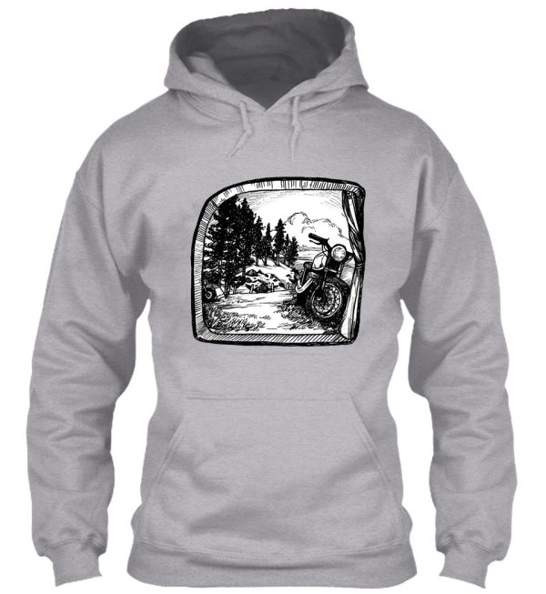 rocky mountain roll - tent view hoodie