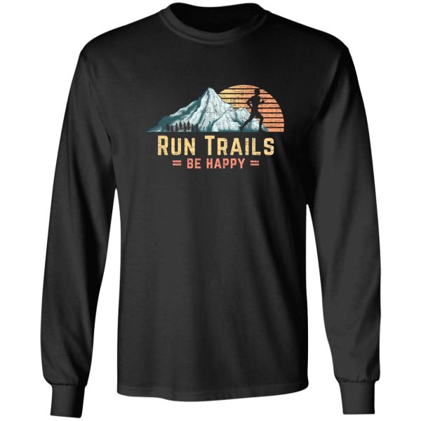 run trails be happy mountain runner retro trail running long sleeve