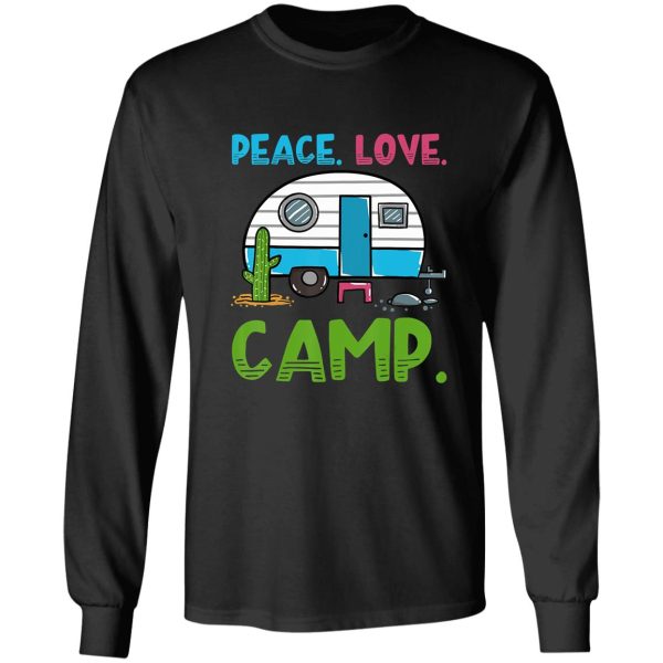 rv camping camper campfire adventure outdoor camper funny mountain long sleeve