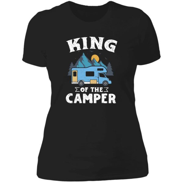 rv fan king camper gift design idea for rv camper fan graphic lady t-shirt