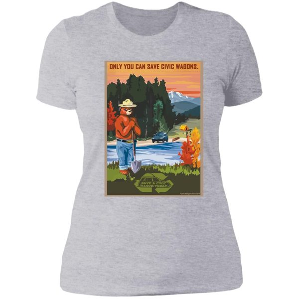 sacw camping lady t-shirt