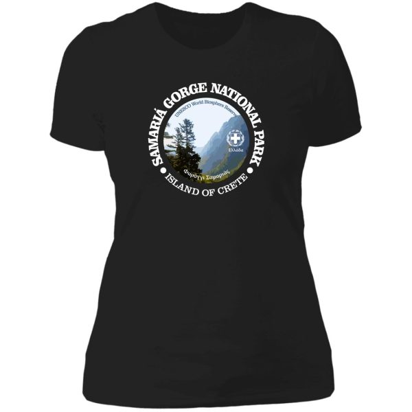 samaria gorge national park (np) lady t-shirt