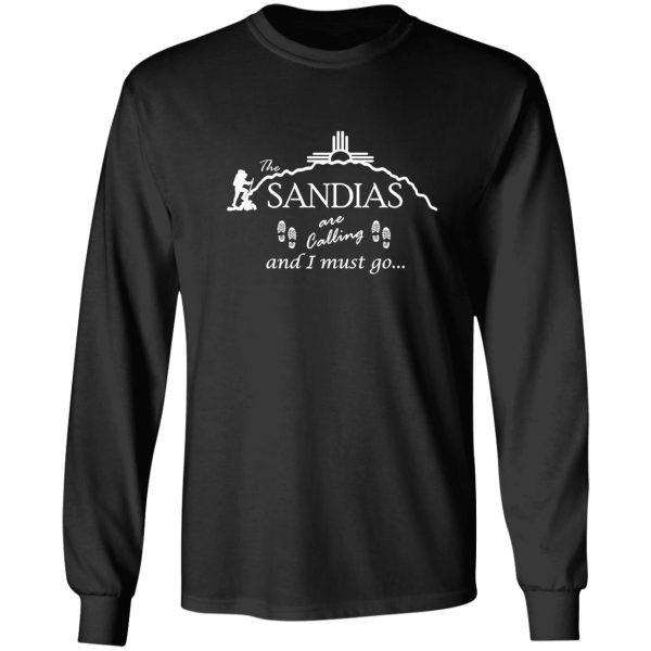 sandia mountains - new mexico pride shirt - i love hiking long sleeve