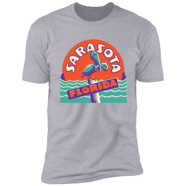 sarasota florida vintage travel decal shirt