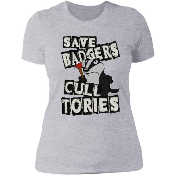 save badgers cull tories lady t-shirt