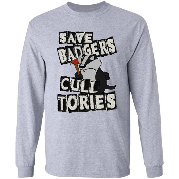 save badgers cull tories long sleeve