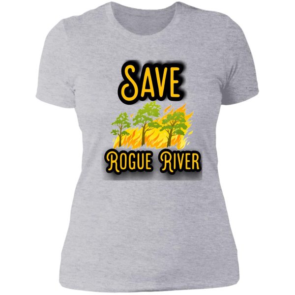 save rogue river lady t-shirt