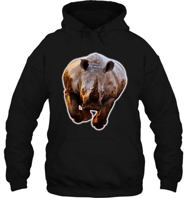 save the rhino - funny save the rhino gift hoodie