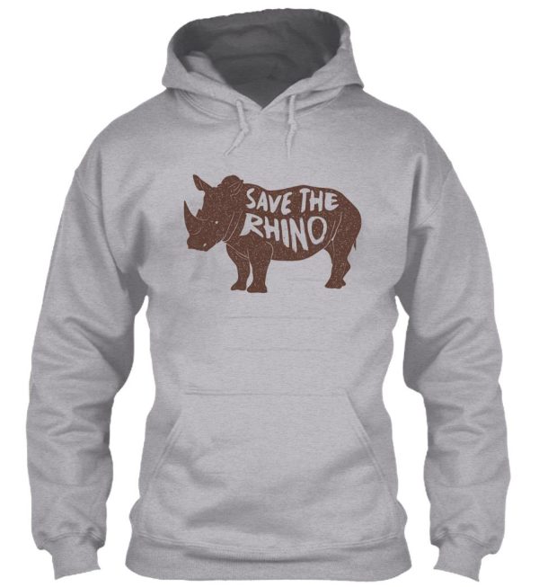 save the rhino hoodie