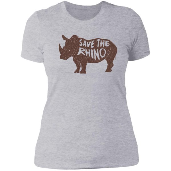save the rhino lady t-shirt