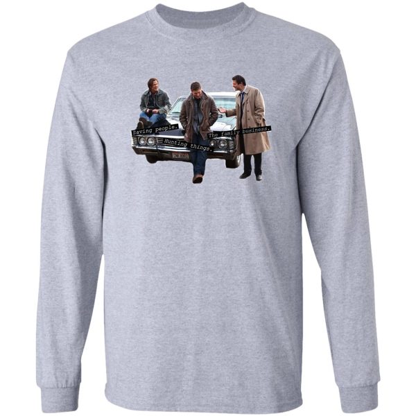 saving people. hunting things. the family business. long sleeve