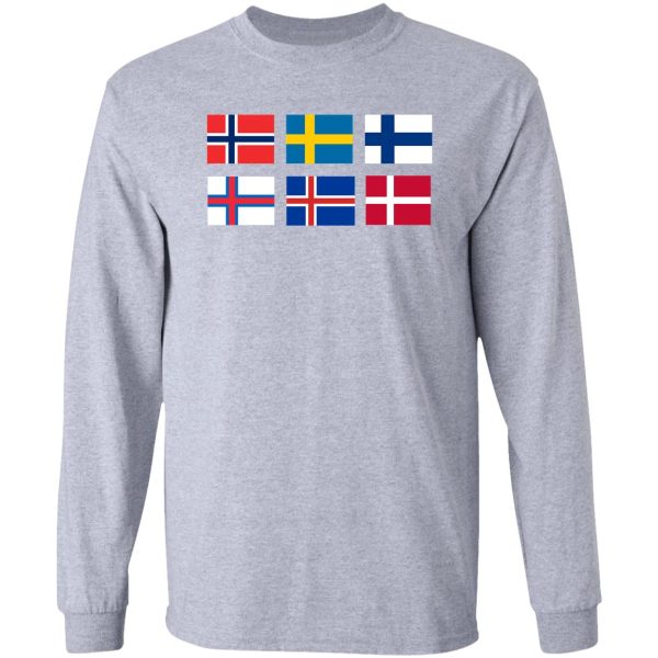 scandinavian flags long sleeve