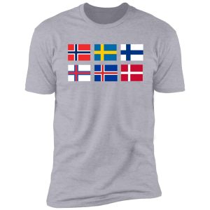 scandinavian flags shirt