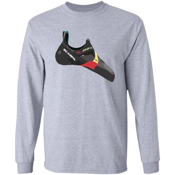 scarpa arpia climbing shoe vector painting long sleeve