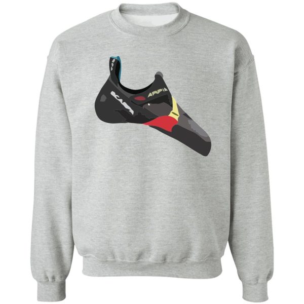 scarpa arpia climbing shoe vector painting sweatshirt