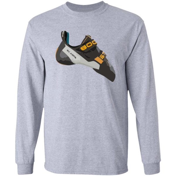 scarpa booster climbing shoe vector painting long sleeve