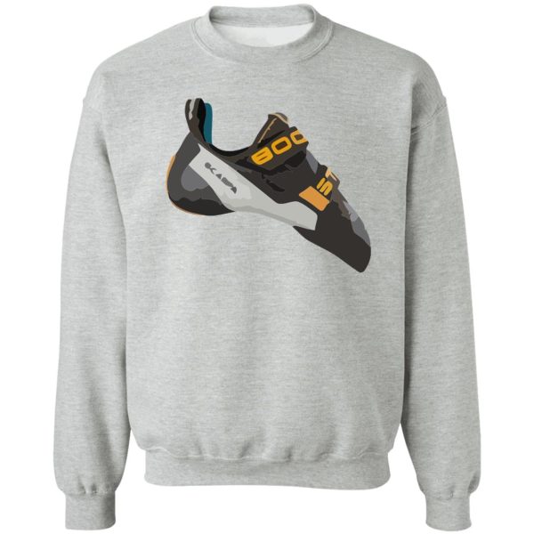 scarpa booster climbing shoe vector painting sweatshirt