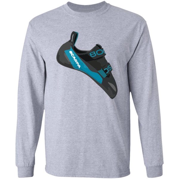 scarpa boostic climbing shoe vector painting long sleeve