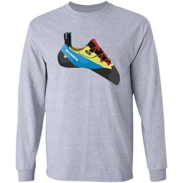 scarpa chimera climbing shoe vector painting long sleeve