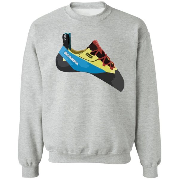 scarpa chimera climbing shoe vector painting sweatshirt