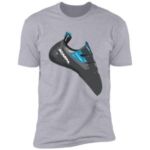 scarpa chimera rock climbing shoe vector painting shirt