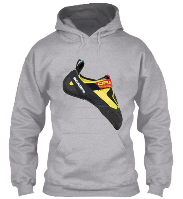 scarpa drago cimbing shoe vector painting hoodie