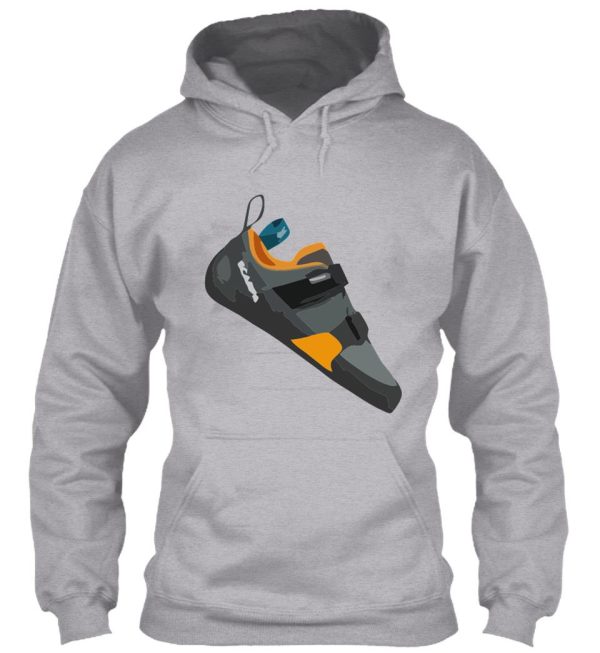 scarpa force v climbing shoe vector painting hoodie