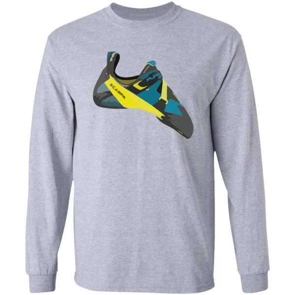 scarpa furia air climbing shoe vector painting long sleeve