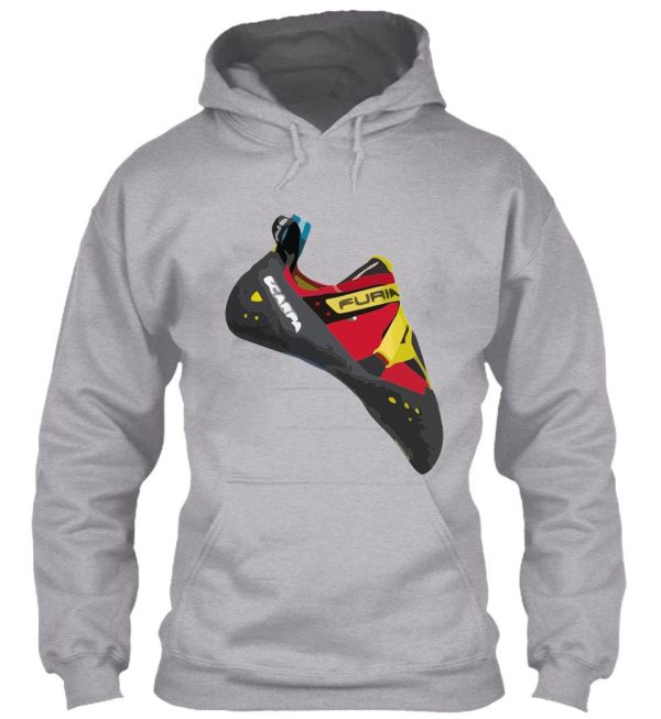 scarpa furia cimbing shoe vector painting hoodie