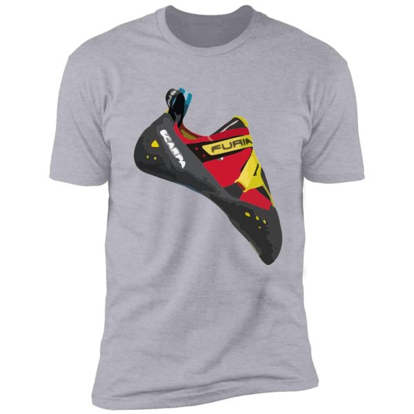 scarpa furia cimbing shoe vector painting shirt