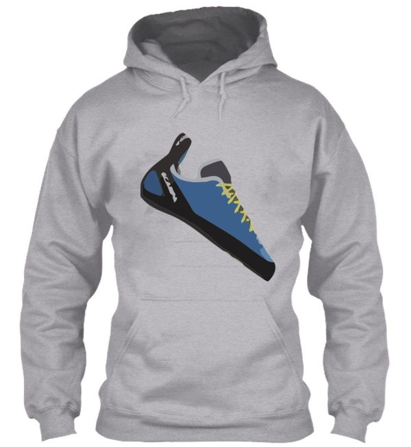 scarpa helix climbing shoe vector painting hoodie