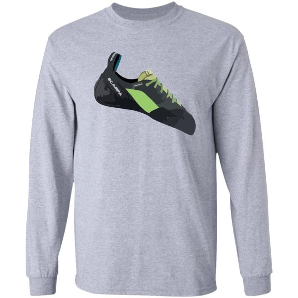 scarpa maestro climbing shoe vector painting long sleeve